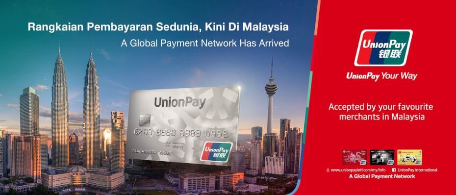 UnionPay Malaysia Debit & Credit Card Payment Network