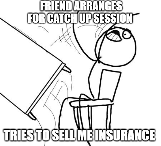 sell insurance meme